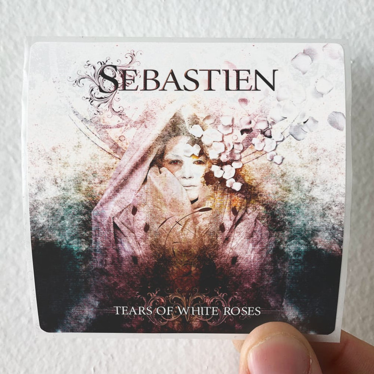 Sebastien Tears Of White Roses Album Cover Sticker