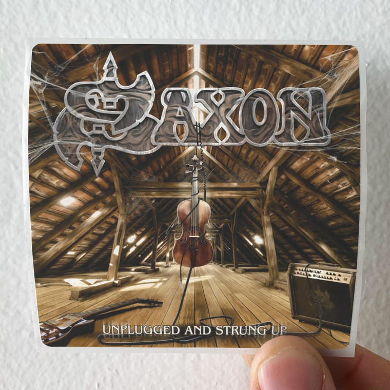 Saxon Unplugged And Strung Up Album Cover Sticker
