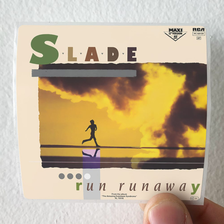 Slade Run Runaway Album Cover Sticker