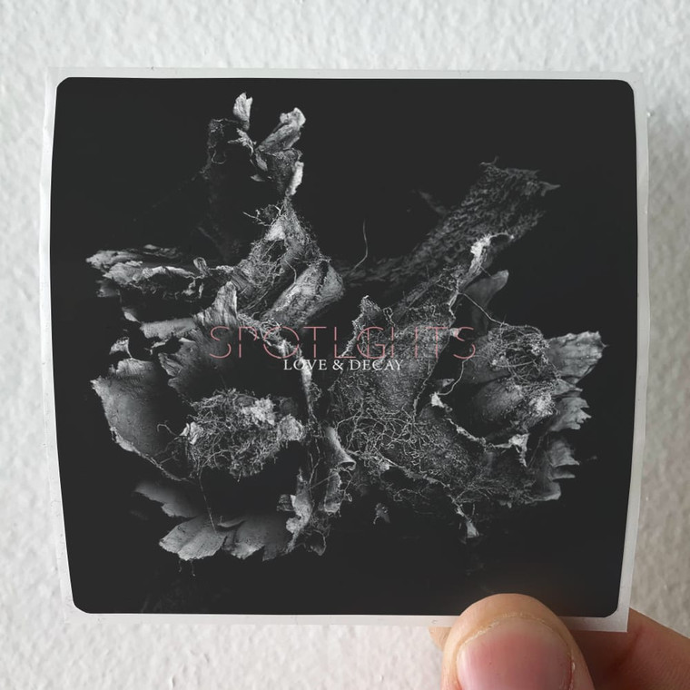 Spotlights Love Decay Album Cover Sticker