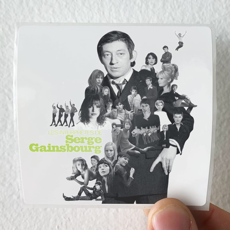 Serge Gainsbourg Les Interprtes De Serge Gainsbourg Album Cover Sticker