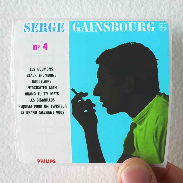 Serge Gainsbourg N4 Album Cover Sticker