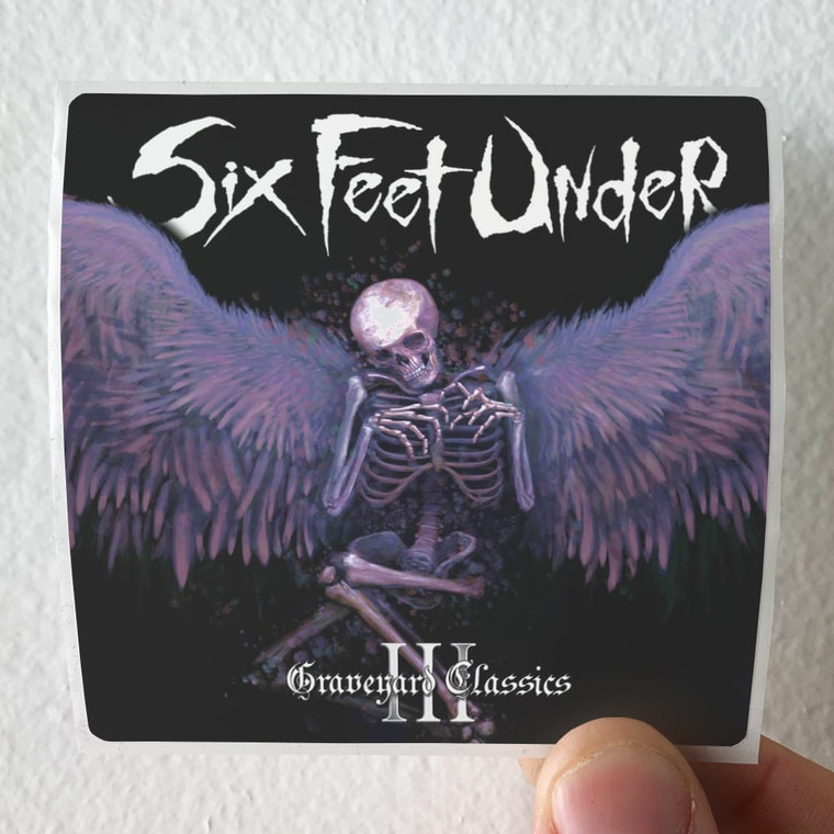 Six Feet Under Graveyard Classics Iii Album Cover Sticker