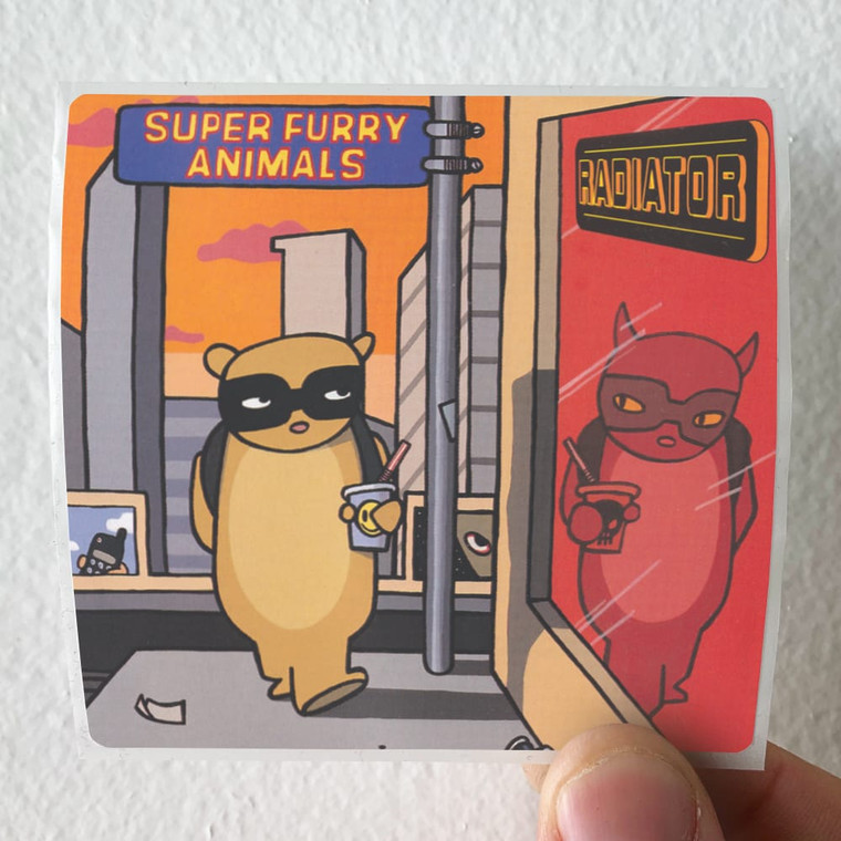 Super Furry Animals Radiator Album Cover Sticker