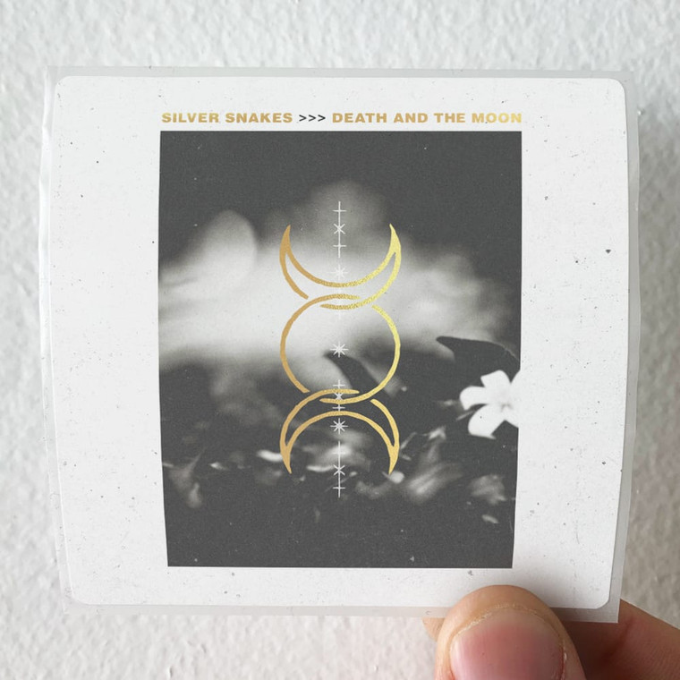 Silver Snakes Death And The Moon Album Cover Sticker