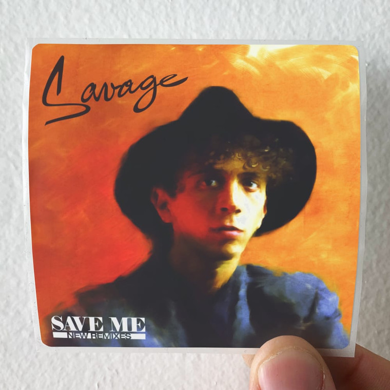 Savage Save Me New Remixes Album Cover Sticker
