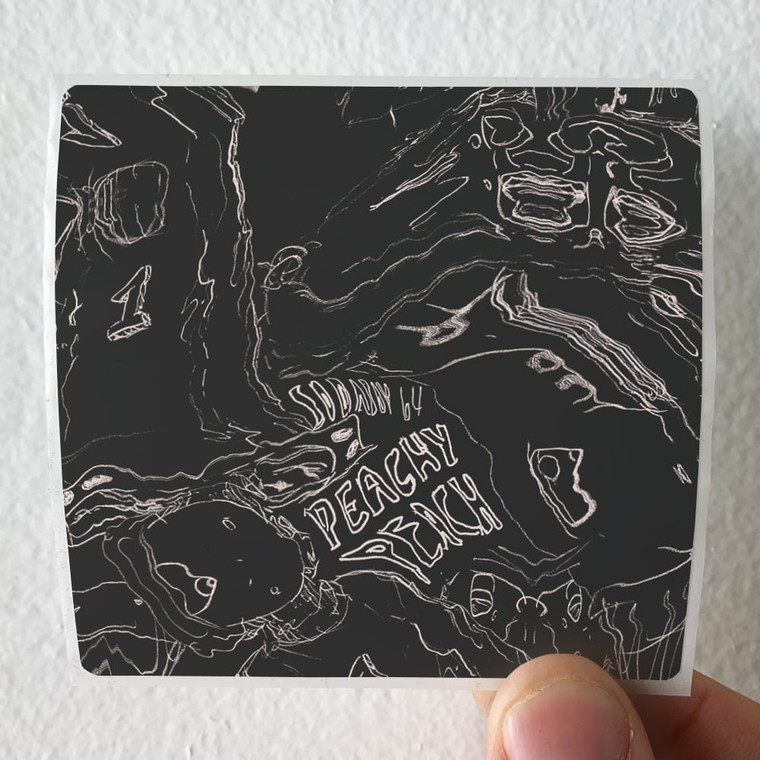 sodaboy64 Peachy Peach Album Cover Sticker