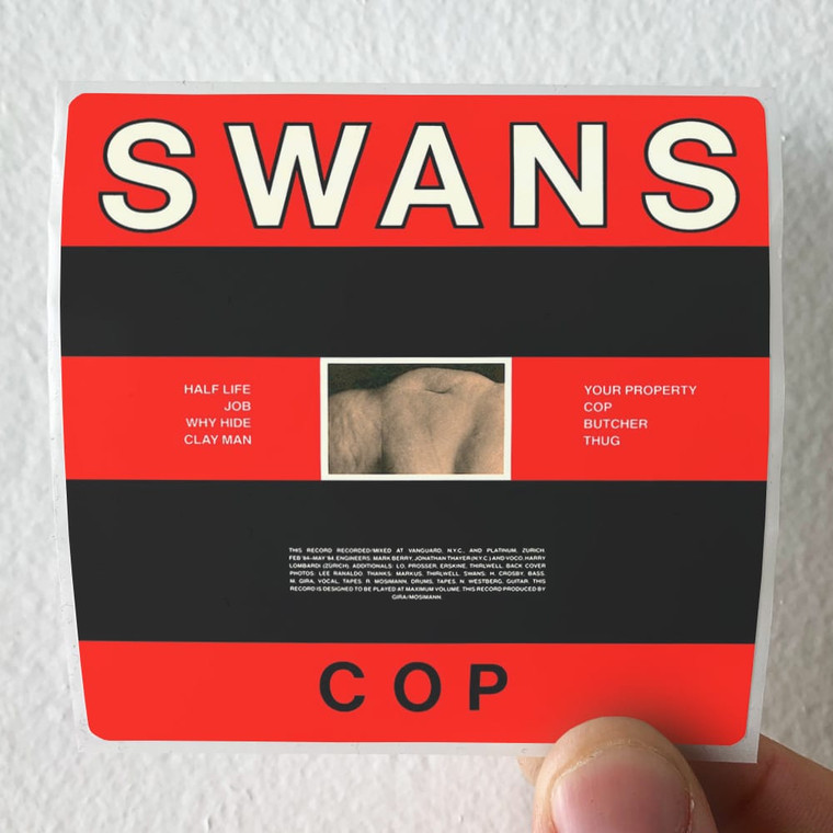 Swans Cop Album Cover Sticker