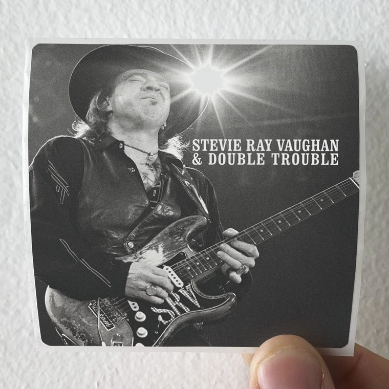 Stevie Ray Vaughan and Double Trouble The Real Deal Greatest Hits Volume 1 Album Cover Sticker