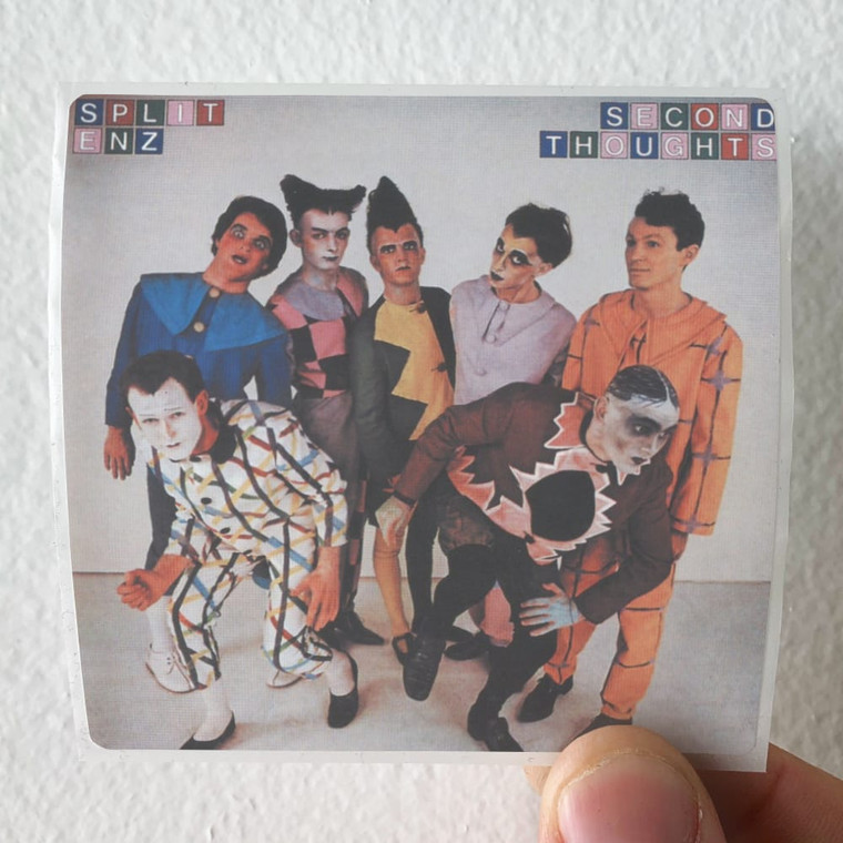 Split Enz Second Thoughts Album Cover Sticker