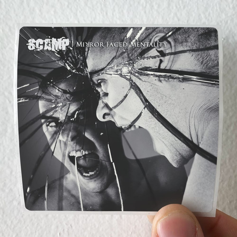 Scamp Mirror Faced Mentality Album Cover Sticker
