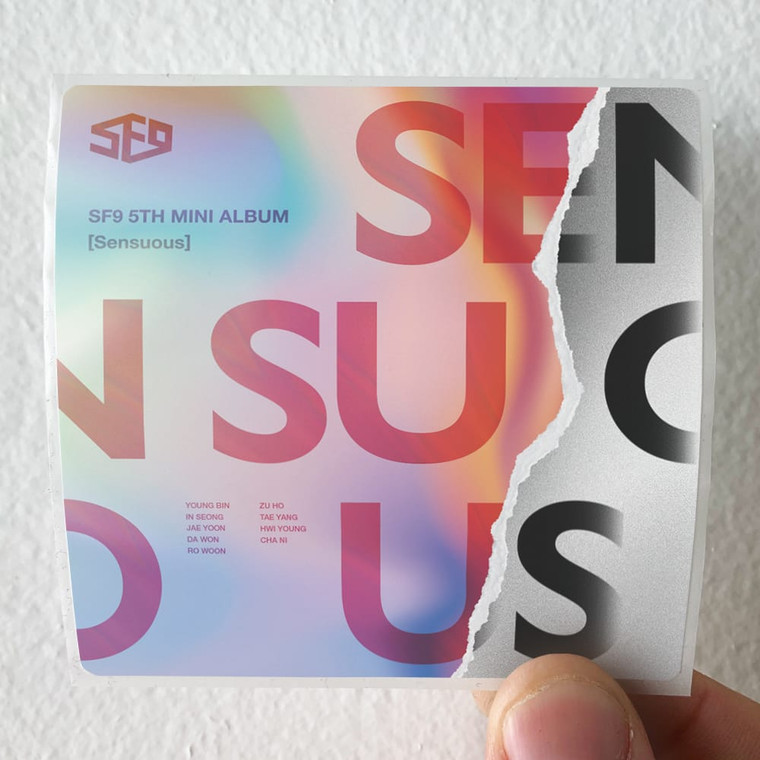 SF9 Sensuous Album Cover Sticker