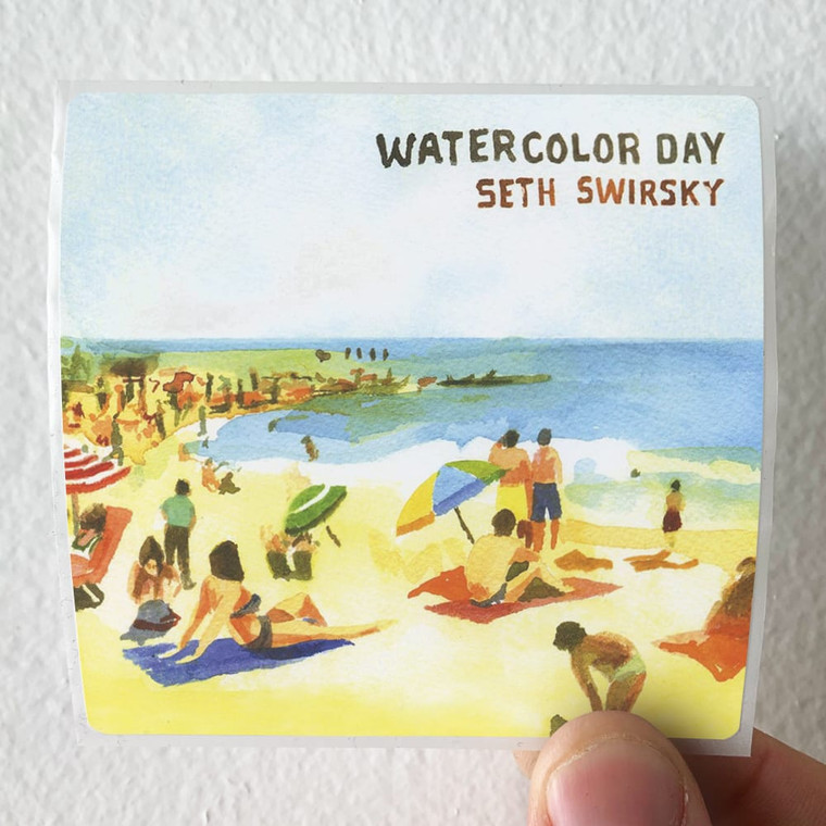 Seth Swirsky Watercolor Day Album Cover Sticker