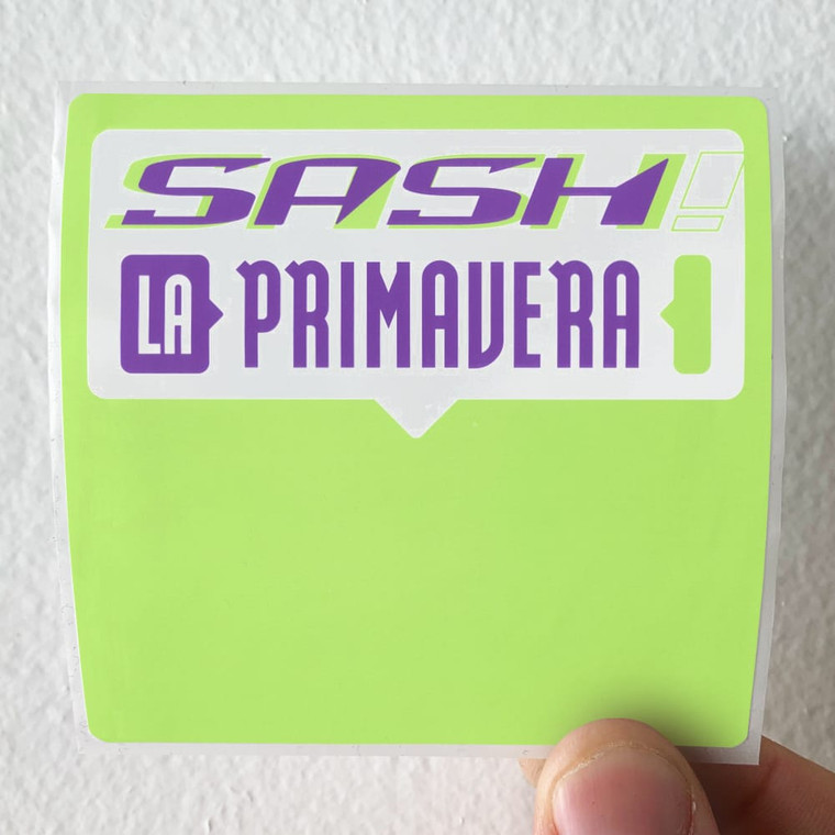 Sash La Primavera 1 Album Cover Sticker