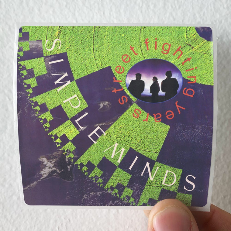 Simple Minds Street Fighting Years Album Cover Sticker