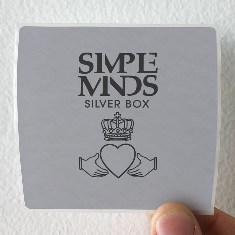 Simple Minds Silver Box Album Cover Sticker