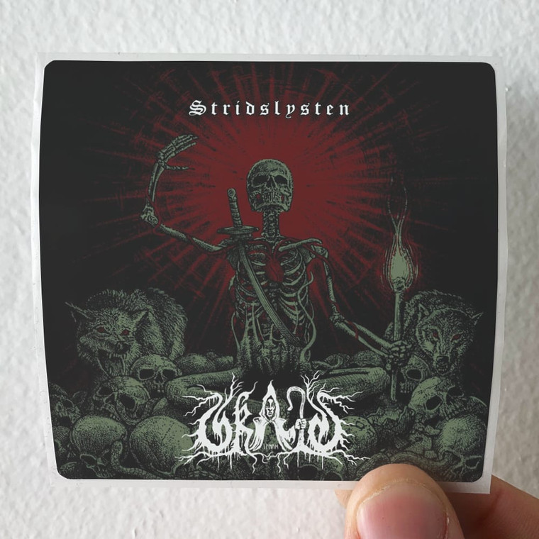 Skald In Veum Stridslysten Album Cover Sticker