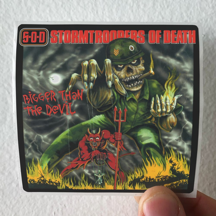 Stormtroopers of Death Bigger Than The Devil Album Cover Sticker