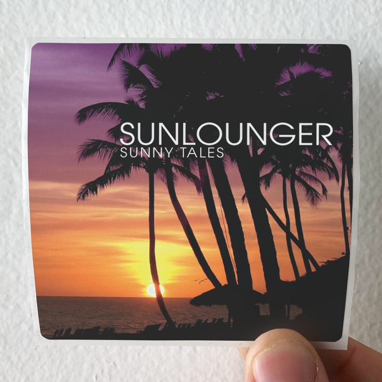 Sunlounger Sunny Tales Album Cover Sticker