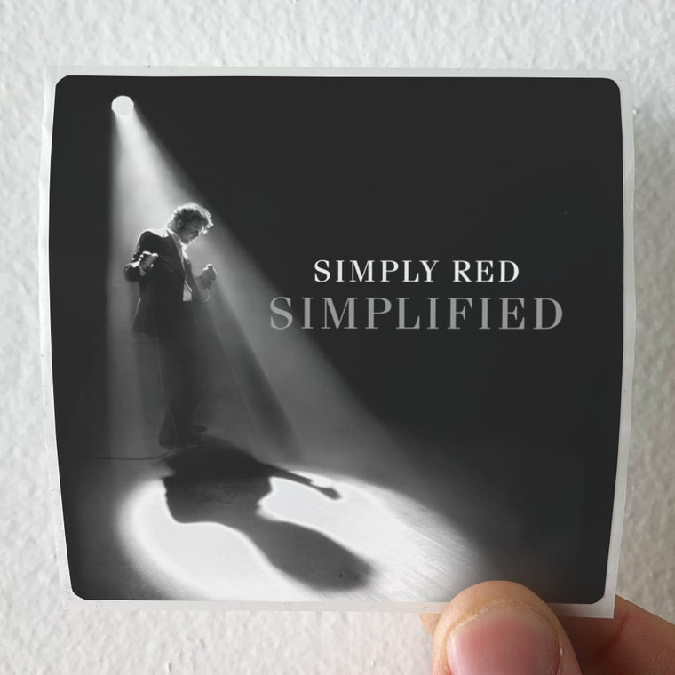Simply Red Simplified Album Cover Sticker Simply Red Simplified Album Cover Sticker