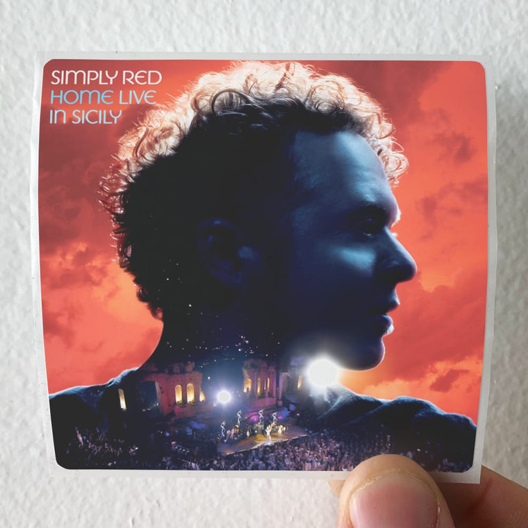 Simply Red Home Live In Sicily Album Cover Sticker