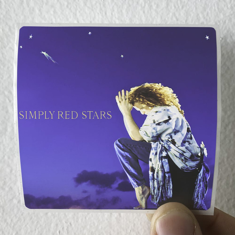 Simply Red Stars Album Cover Sticker