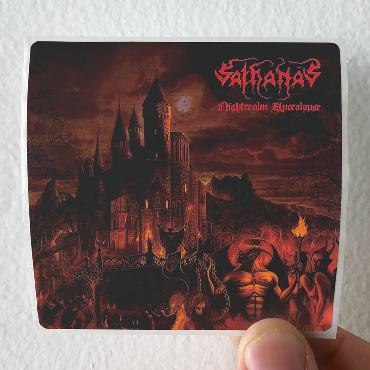 Sathanas Nightrealm Apocaylpse Album Cover Sticker
