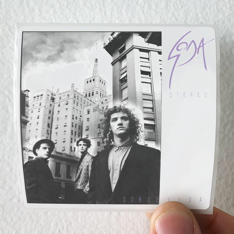 Soda Stereo Doble Vida Album Cover Sticker