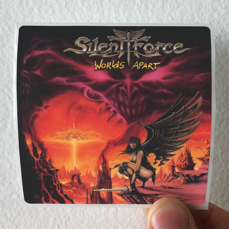 Silent Force Worlds Apart Album Cover Sticker