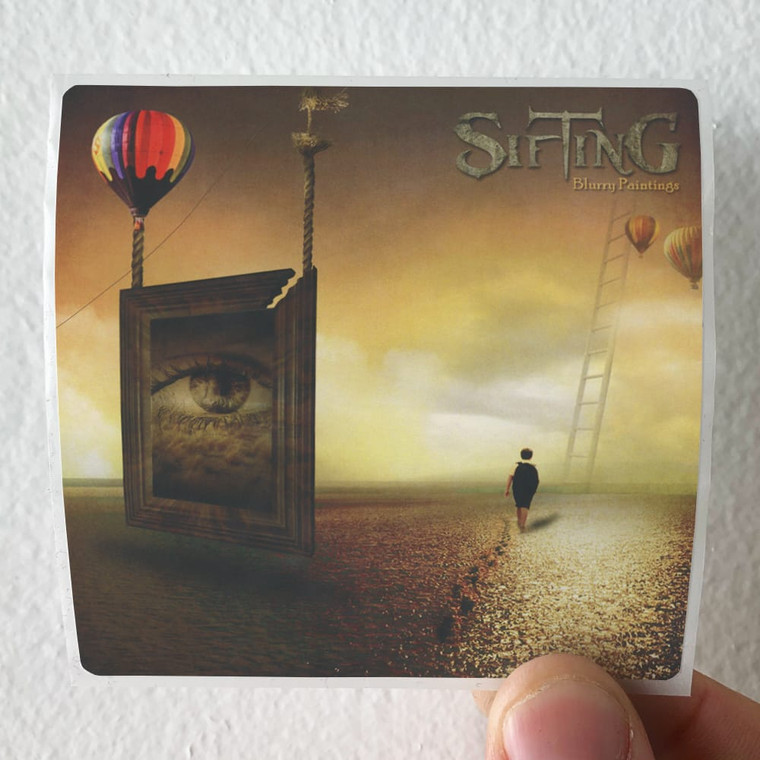 Sifting Blurry Paintings Album Cover Sticker
