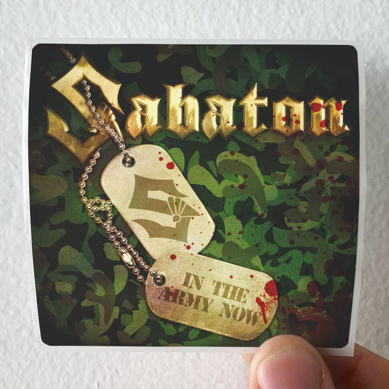 Sabaton In The Army Now Album Cover Sticker