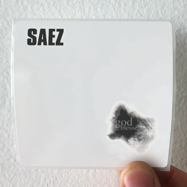 Saez God Blesse Album Cover Sticker
