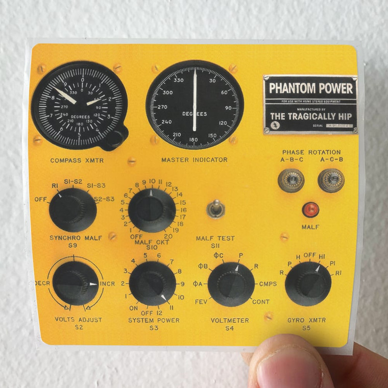 The Tragically Hip Phantom Power Album Cover Sticker