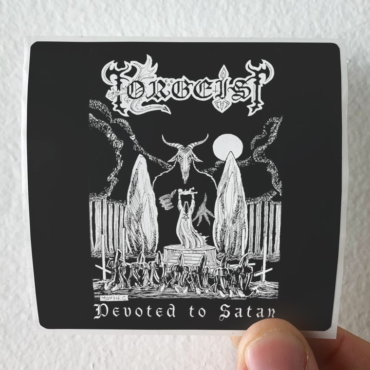 Torgeist Devoted To Satan Album Cover Sticker