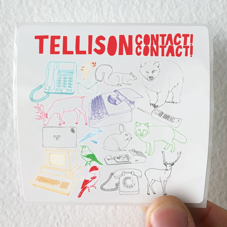 Tellison Contact Contact Album Cover Sticker