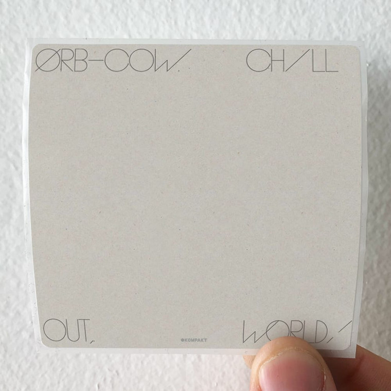 The Orb Cow Chill Out World Album Cover Sticker