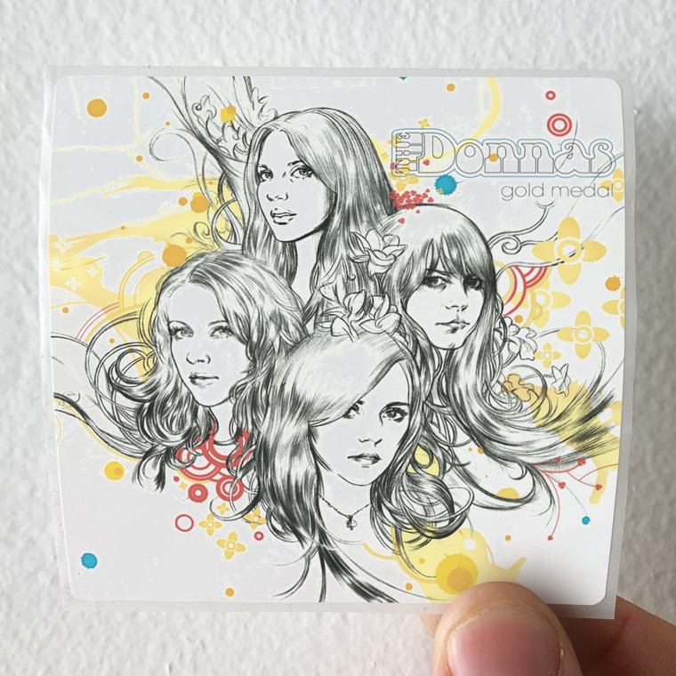 The Donnas Gold Medal Album Cover Sticker