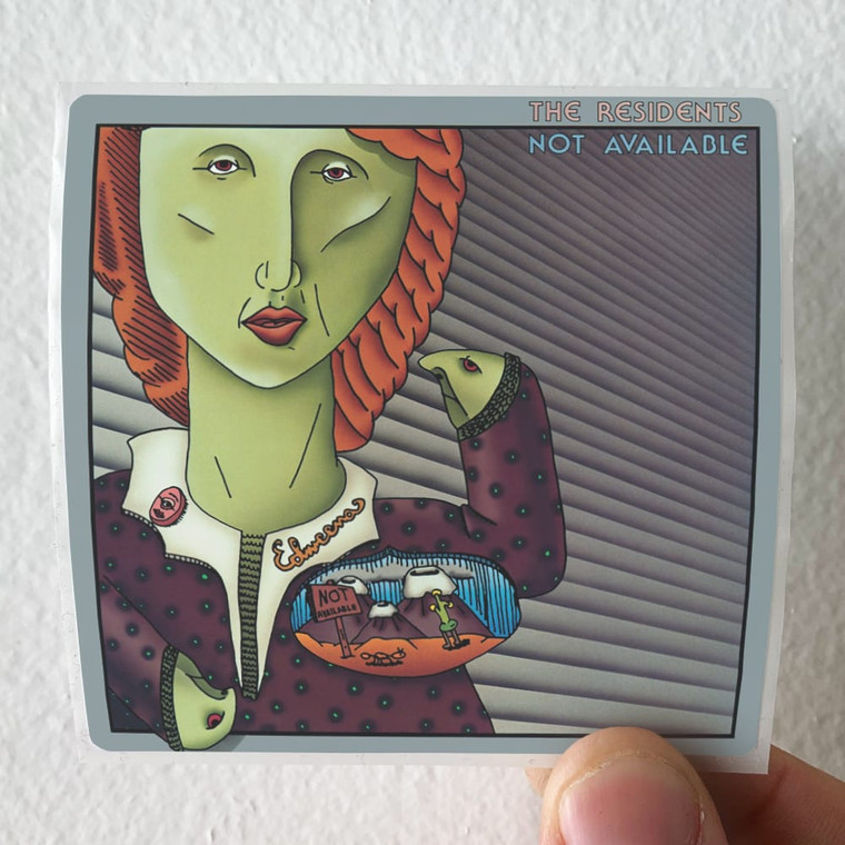 The Residents Not Available Album Cover Sticker