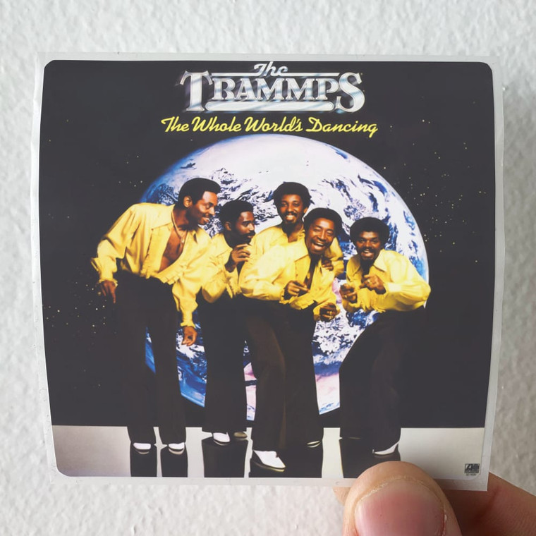 The Trammps The Whole Worlds Dancing Album Cover Sticker