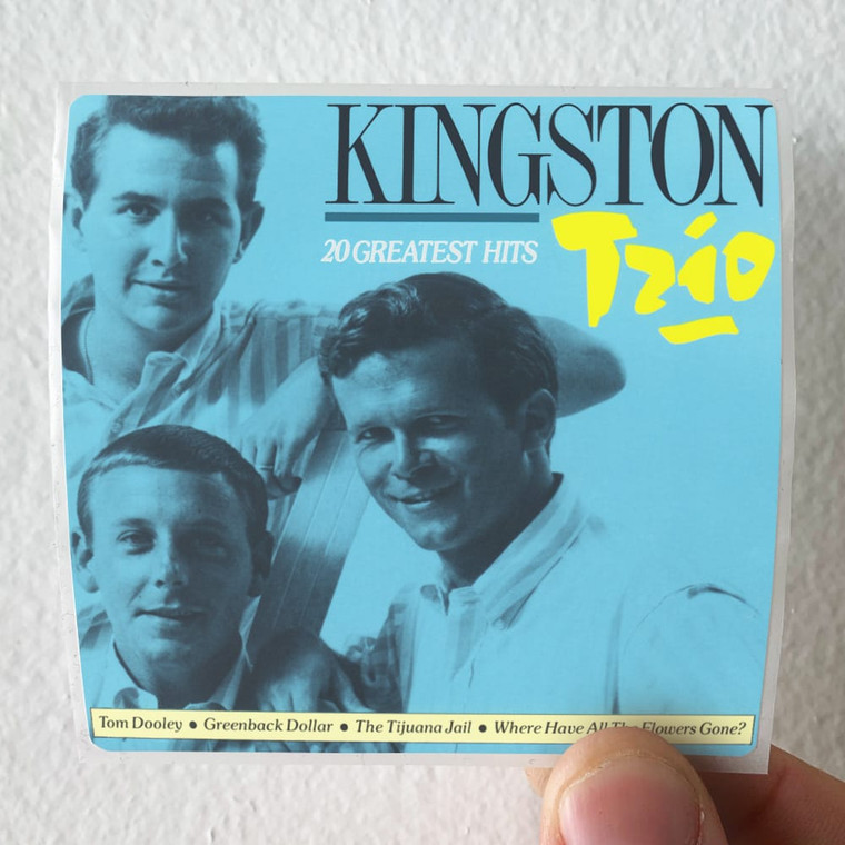 The Kingston Trio 20 Greatest Hits Album Cover Sticker