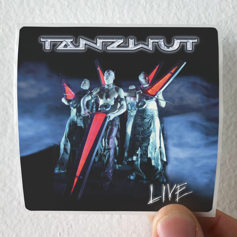 Tanzwut Live Album Cover Sticker