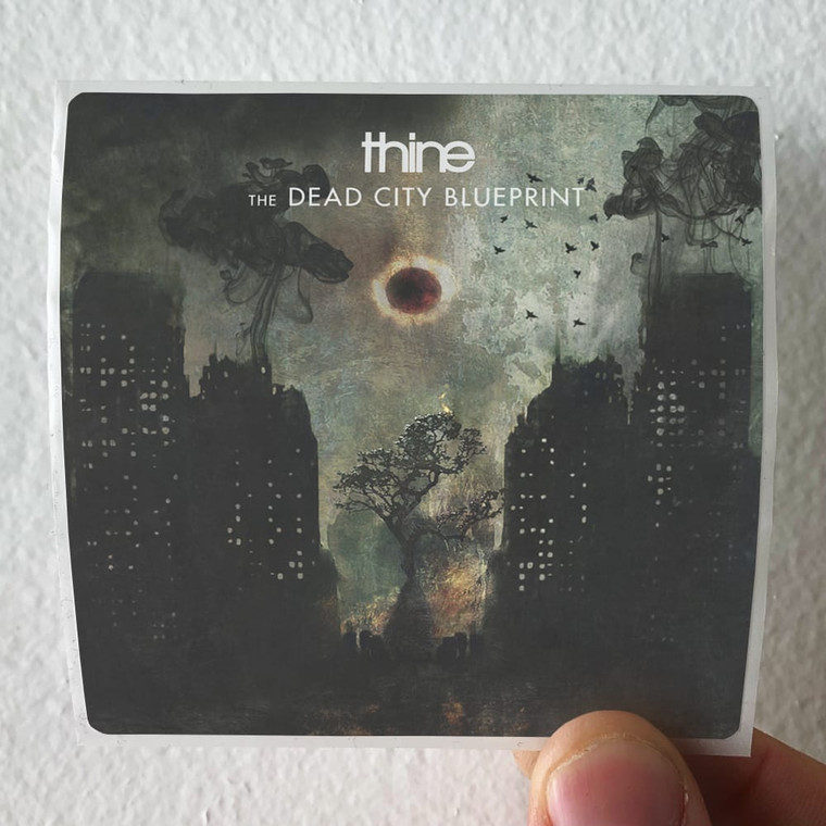 Thine The Dead City Blueprint Album Cover Sticker