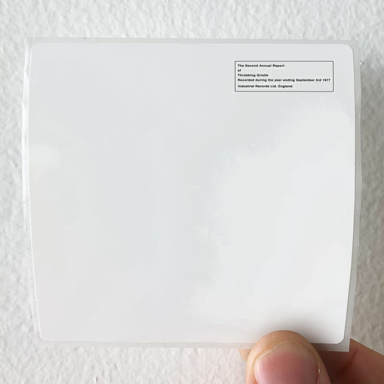 Throbbing Gristle The Second Annual Report Album Cover Sticker