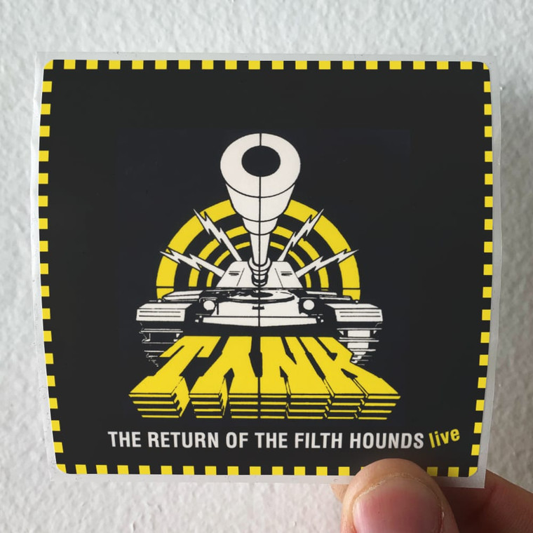 Tank The Return Of The Filth Hounds Live Album Cover Sticker