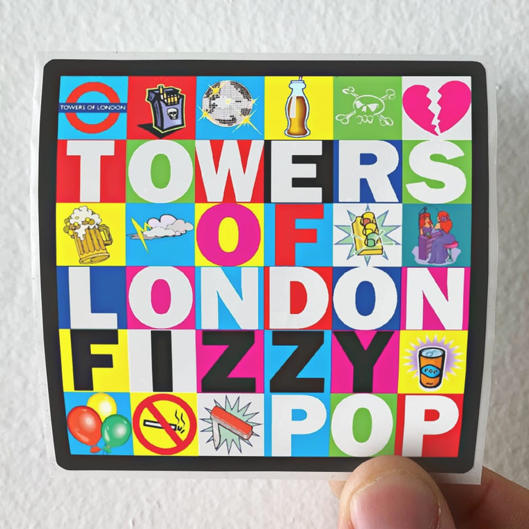 Towers of London Fizzy Pop Album Cover Sticker