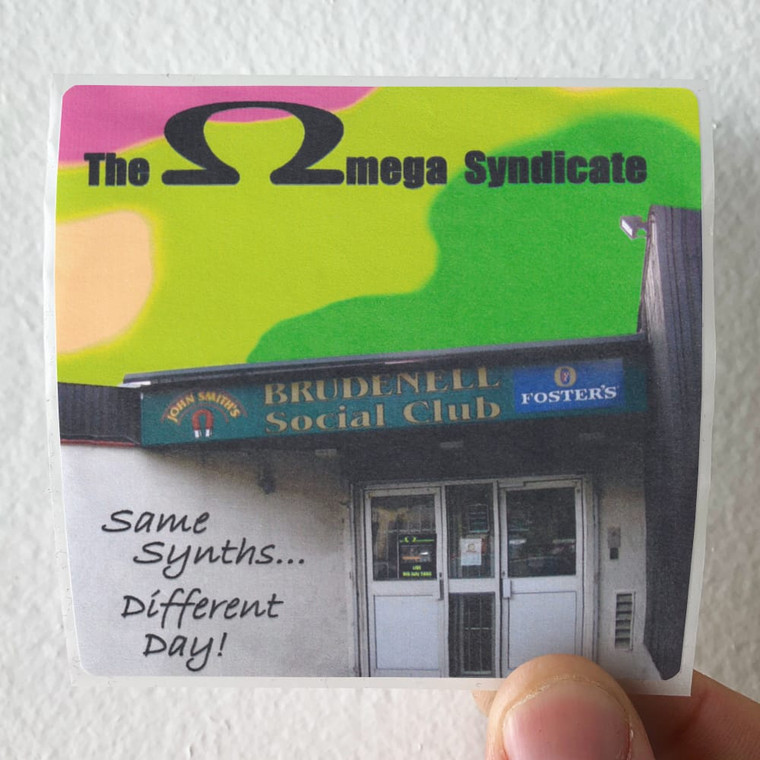 The Omega Syndicate Same Synths Different Day Album Cover Sticker