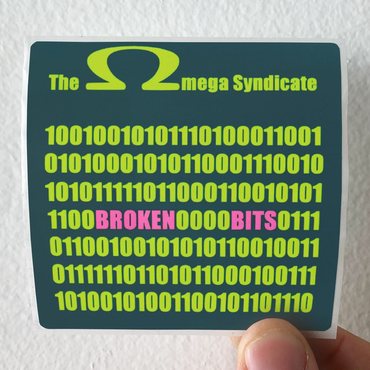 The Omega Syndicate Broken Bits Album Cover Sticker