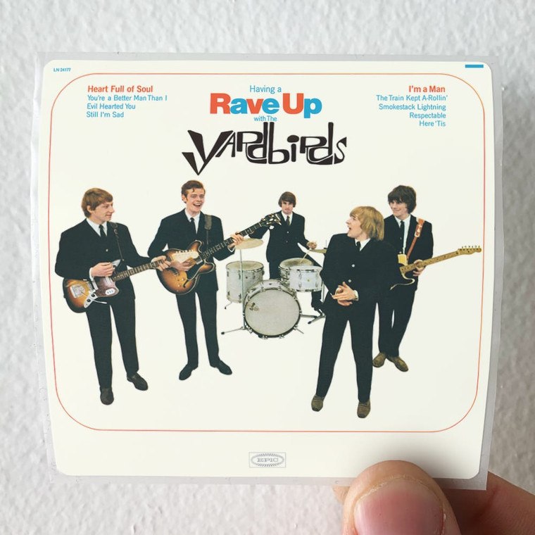 The Yardbirds Having A Rave Up Album Cover Sticker
