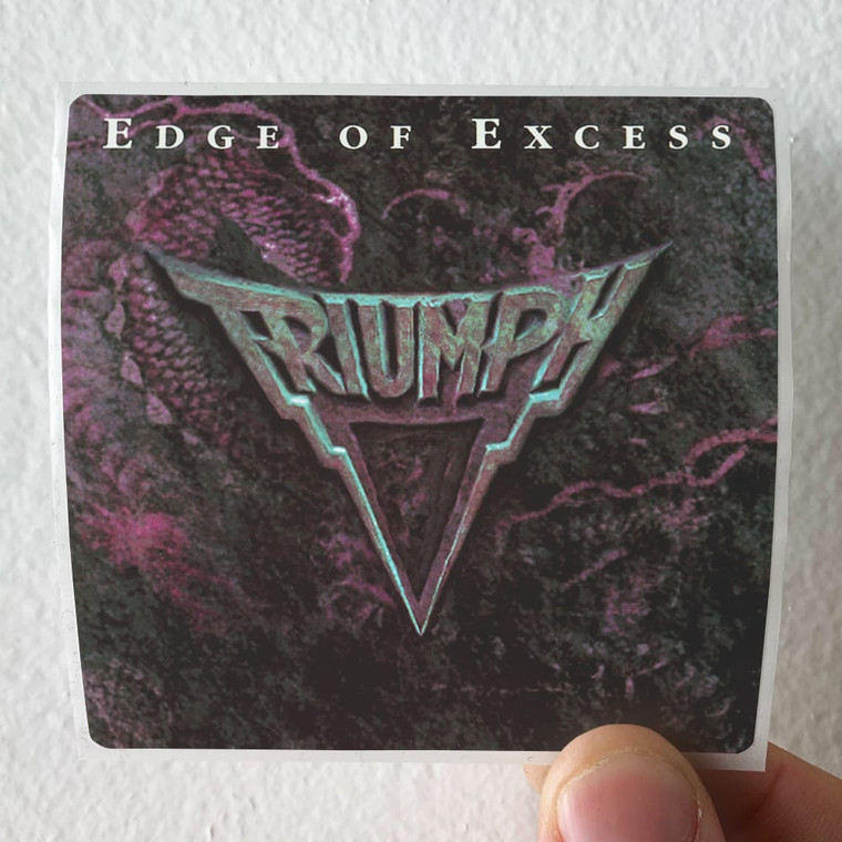 Triumph Edge Of Excess 1 Album Cover Sticker