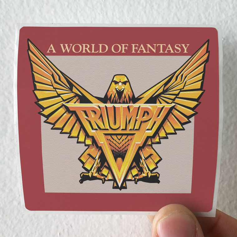 Triumph A World Of Fantasy Album Cover Sticker